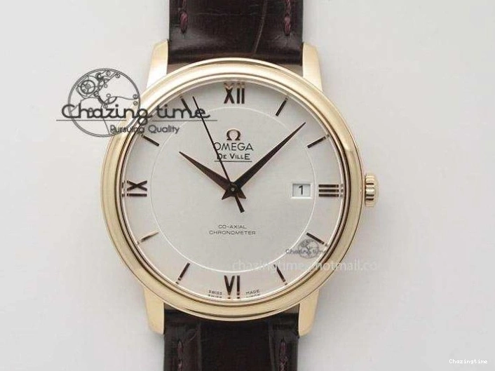 0124 WeatherProof De Ville Power Reserve YG MKF 1:1 Best Edition Black Dial on Black Leather Strap A 7758